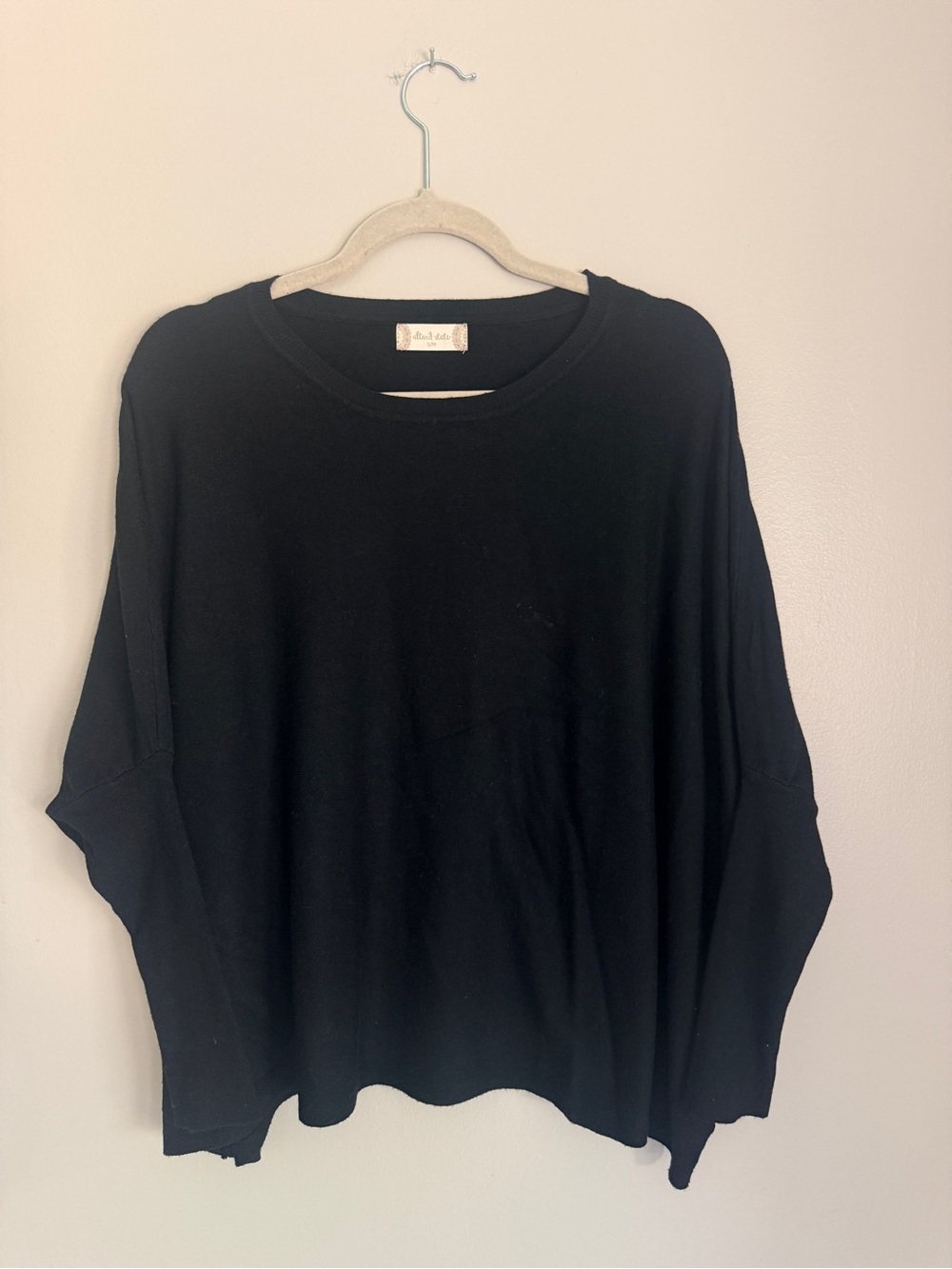 NWOT Altar'd State Women's Black Crewneck Sweater, size small/medium